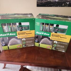 2 New Rain Bird Automatic In-Ground Sprinkler System Kit